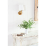 Southern Living Legend Sconce Single - Natural Brass