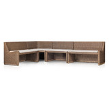 Amber Lewis x Four Hands Senna Dining Banquette L-Shape - Broadway Dune - 121.75"