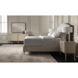 Caracole Fontainebleau Platform King Bed - Oracle Silver Leaf