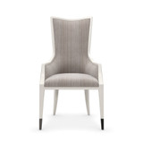 Caracole Lady Grey Arm Dining Chair