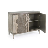 John Richard River'S Edge Silver Chest With Doors