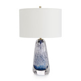 John Richard Sapphire Blue Art Glass Table Lamp