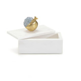 John Richard Cyanite Pomegranate And White Marble Box Ii