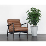 Sunpan Lyric Lounge Chair - Vintage Caramel Leather