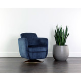 Sunpan Gilley Swivel Lounge Chair - Bergen Navy