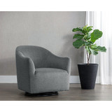 Sunpan Silvana Glider Lounge Chair - Belfast Koala Grey