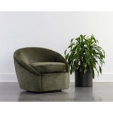 Sunpan Bliss Swivel Lounge Chair - Bergen Olive