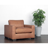 Sunpan Baylor Armchair - Marseille Camel Leather