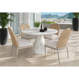 Sunpan Calandri Dining Chair - Natural - Louis Cream - Set Of 2 (Closeout) Sunpan Calandri Dining Chair - Natural - Louis Cream - Set Of 2 (Closeout)