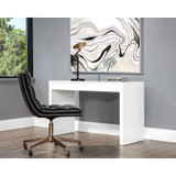 Sunpan Dutad Desk - High Gloss White