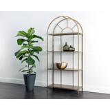 Sunpan Alcove Bookcase - Gold