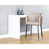 Sunpan Carter Counter Stool - Napa Beige / Napa Tan Sunpan Carter Counter Stool - Napa Beige / Napa Tan