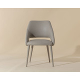 Sunpan Galen Dining Chair - Linea Light Grey Leather