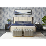 Sunpan Lonnie Bed - Queen - Polo Club Muslin