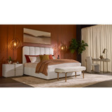 Sunpan Jamille Bed - King - Eclipse White