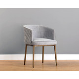 Sunpan Cornella Dining Armchair - Polo Club Stone