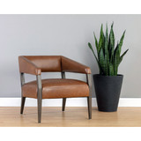 Sunpan Carlyle Lounge Chair - Shalimar Tobacco Leather