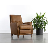 Sunpan Florenzi Lounge Chair - Cognac Leather