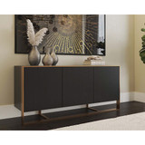 Sunpan Dalton Sideboard - Antique Brass - Black