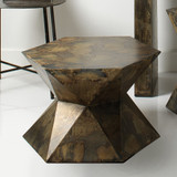 Jamie Young Crown Side Table - Acid Wash Metal - Large Jamie Young Crown Side Table - Acid Wash Metal - Large