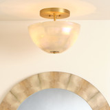 Jamie Young Vapor Glass Bowl Semi - Flush Mount - Grey Jamie Young Vapor Glass Bowl Semi - Flush Mount - Grey