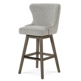 Alder & Tweed Rockwell Swivel Counter Stool - Dusted Stone