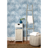 NextWall Patchwork - Blue & Eggshell