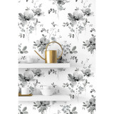 NextWall Watercolor Windflower - Inkwell & Heather NextWall Watercolor Windflower - Inkwell & Heather