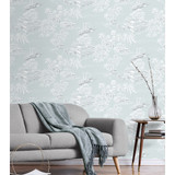 NextWall Coastline Toile - Blue Mist