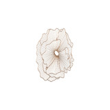 Phillips Collection Poppy Flower Wall Art - Copper - SM Phillips Collection Poppy Flower Wall Art - Copper - SM