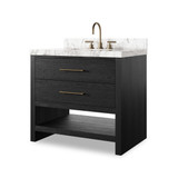 Four Hands Anthem Single Vanity - Black Wash Oak Veneer Four Hands Anthem Single Vanity - Black Wash Oak Veneer