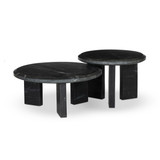 Four Hands Dakota Nesting Coffee Table Set - Black Marble Four Hands Dakota Nesting Coffee Table Set - Black Marble