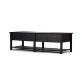 Four Hands Gardendale Kitchen Island - 118" - Black Oak