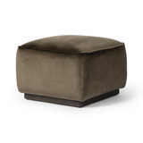 Four Hands Sinclair Square Ottoman - 21" - Surrey Olive