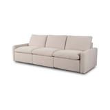 Four Hands Tillery Power Recliner 3 - Piece Sectional - Laken Stone - 111"