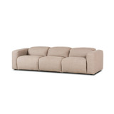 Four Hands Radley Power Recliner 3-Piece Sectional - Crypton Nomad Taupe