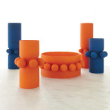 Global Views Hera Vase - Orange - Sm Global Views Hera Vase - Orange - Sm