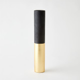 Studio A Collins Vase - Matte Black - Gold Metallic - Sm Studio A Collins Vase - Matte Black - Gold Metallic - Sm