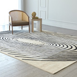 Studio A Concentric Circles Rug - Fawn - 9 x 12 Studio A Concentric Circles Rug - Fawn - 9 x 12