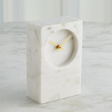Studio A Marble Tower Clock - White Studio A Marble Tower Clock - White