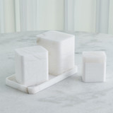 Studio A Raggio Alabaster Box - White - Sm Studio A Raggio Alabaster Box - White - Sm