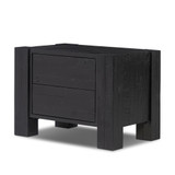 Four Hands Perot Nightstand - Aged Black Pine