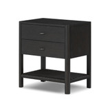 Four Hands Zuma Nightstand - Smoked Black Ash