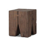 Four Hands Oshan Outdoor End Table - Stained Toasted Brown - Fsc