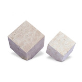 Four Hands Travertine Cube Sculpture Set