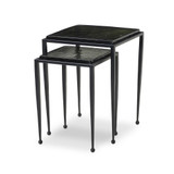 Four Hands Dalston Nesting End Table Set - Moss Cast Glass