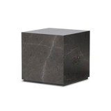 Four Hands Modern Marble Plinth End Table - Grey Italian Marble