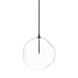 Four Hands Glass Globe 300 Pendant - Black Gunmetal