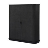 Four Hands Berlin Cabinet - Black Linen