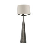 Four Hands Ziggy Floor Lamp - Hammered Smoked Nickel